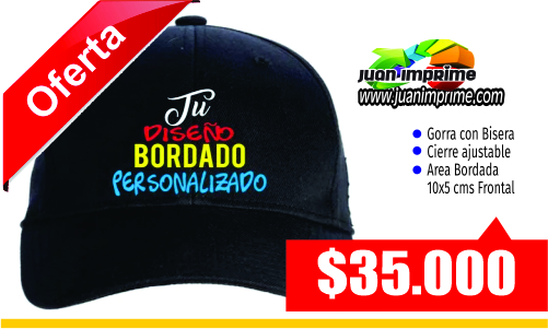 Juanimprime; Bordado de Gorras publicitarias 